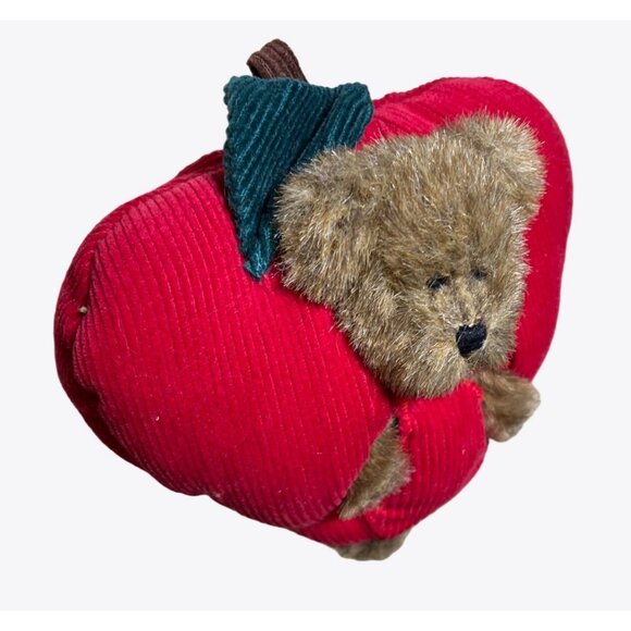 Boyds Bear QVC Calendar monthly Peeker Septembeary September Red Apple - Picture 6 of 8